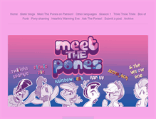 Tablet Screenshot of meet-the-pones.com